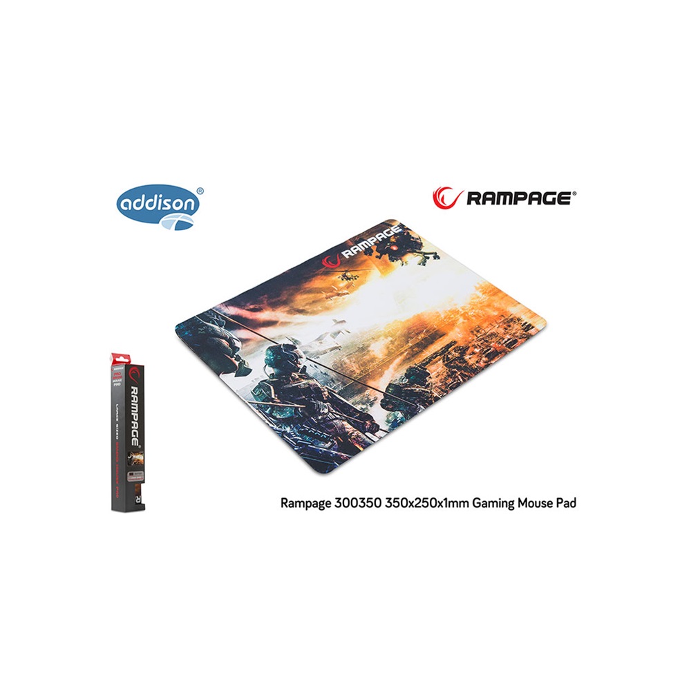 Rampage 300350, 350x250x2mm, Gaming, MOUSE PAD 