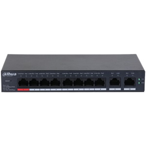 DAHUA CS4010-8ET-110, 8 Port, Megabit, 8 Port PoE, 110W, +2 Port Uplink, Cloud Yönetilebilir, Switch