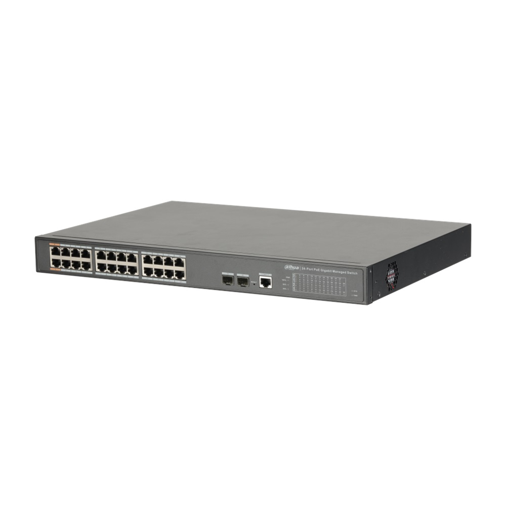 DAHUA PFS4226-24GT-240 24GE PoE Port (24xPoE 240W) 2xSFP Yönetilebilir Switch