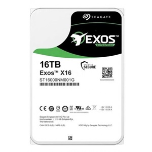 SEAGATE EXOS X16, ST16000NM001G, 3.5", 16TB, 256Mb, 7200 Rpm, 7/24 Enterprise, DATA CENTER-GÜVENLİK-NAS-SERVER, HDD