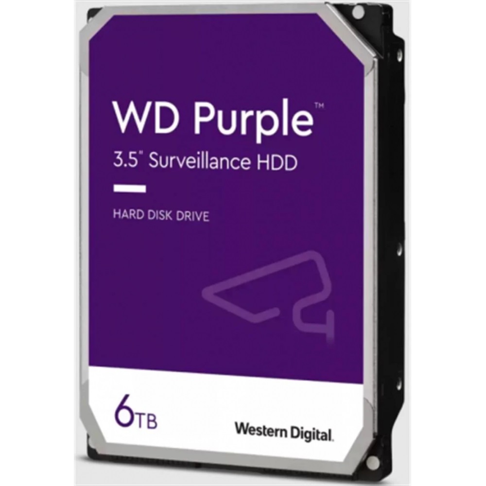 WD PURPLE, WD64PURZ, 3.5", 6TB, 256Mb, 5400 Rpm, 7/24 Güvenlik, HDD
