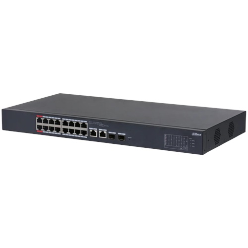 DAHUA CS4218-16ET-135 16Port, Megabit, 16 Port PoE, 135W, +2 Port SFP Gigabit Combo, Cloud Yönetilebilir, Switch