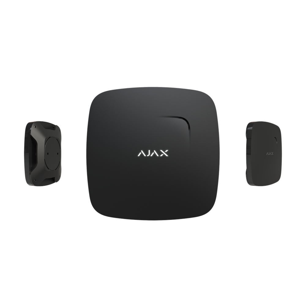 AJAX Fire Protect, Kablosuz, Isı ve Duman Dedektörü, SİYAH