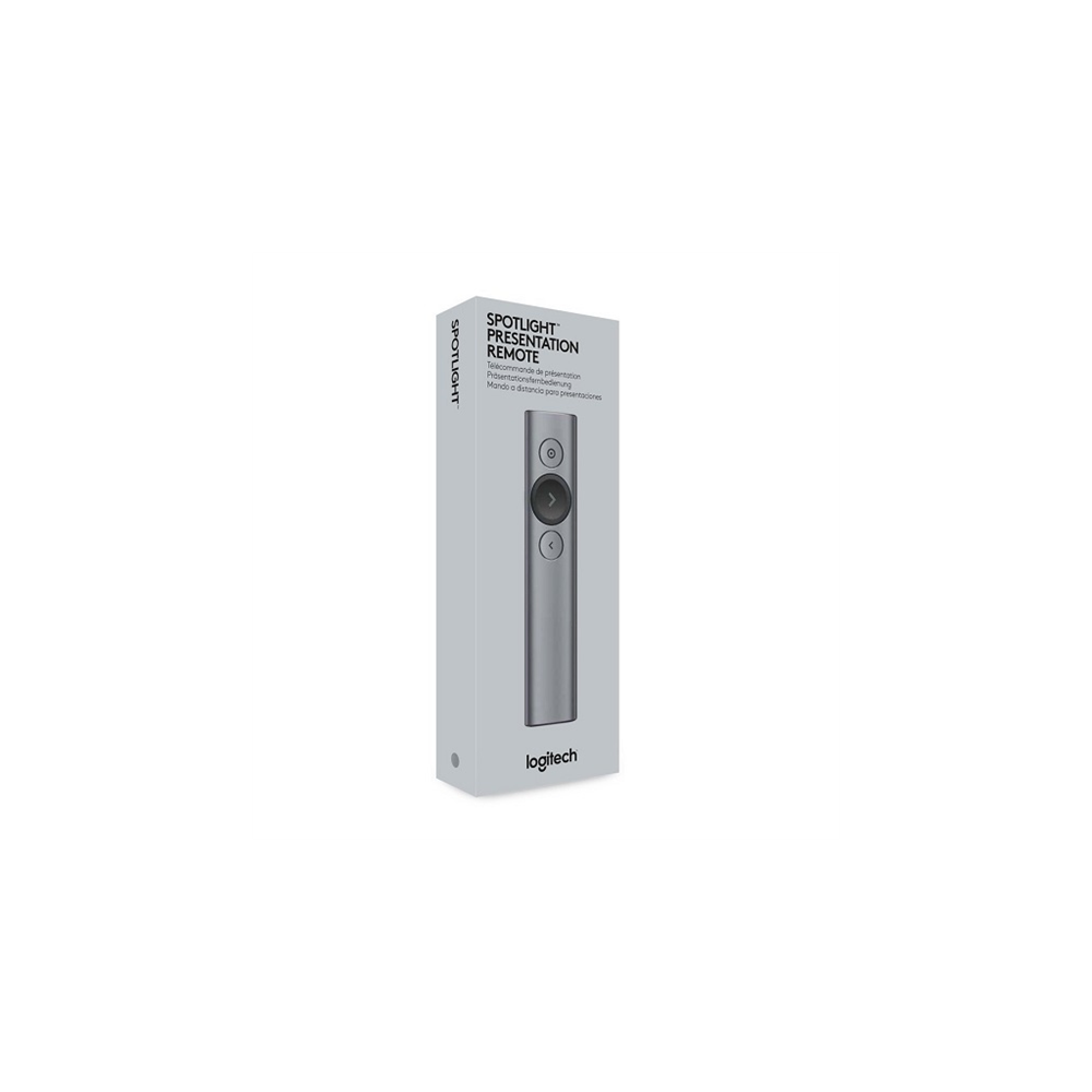 LOGITECH 910-004861, Spotlight Wireless Presenter, Sunum Cihazı (Gri)