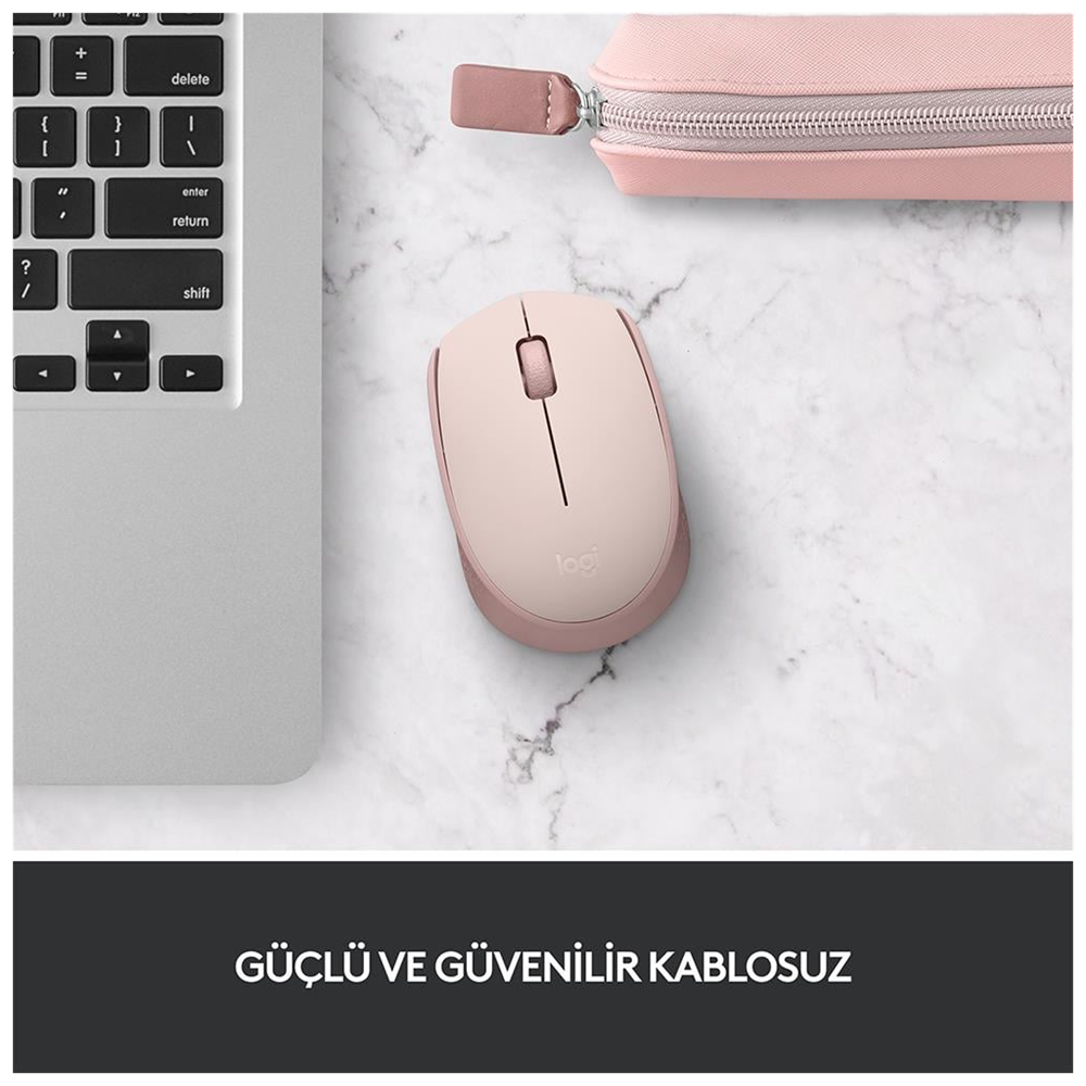 LOGITECH 910-006865, M171 Rose, USB Nano 2,4G Kablosuz, 1000dpi, Optik, 3 Tuşlu, 12ay Pil Ömrü, Mouse