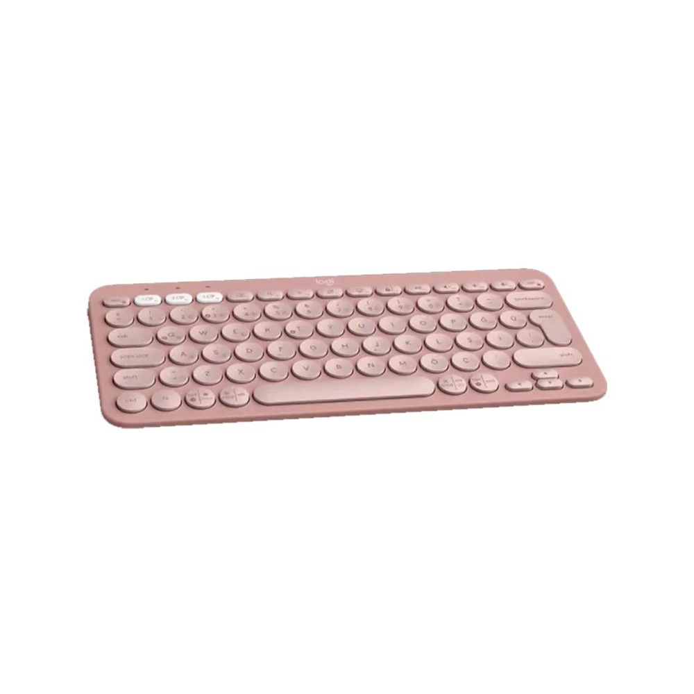 LOGITECH K380S, Pebble Keys 2, Rose, 920-011861, Bluetooth, Türkçe, Q, Multimedya, Mini Klavye