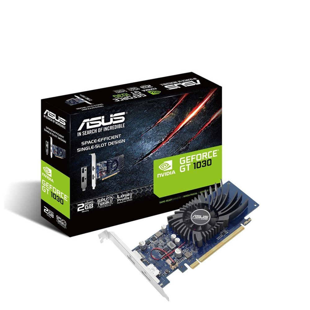ASUS GT1030-2G-BRK, 2Gb, GDDR5, 64Bit, 1xHDMI, 1xDP, GAMING Ekran Kartı