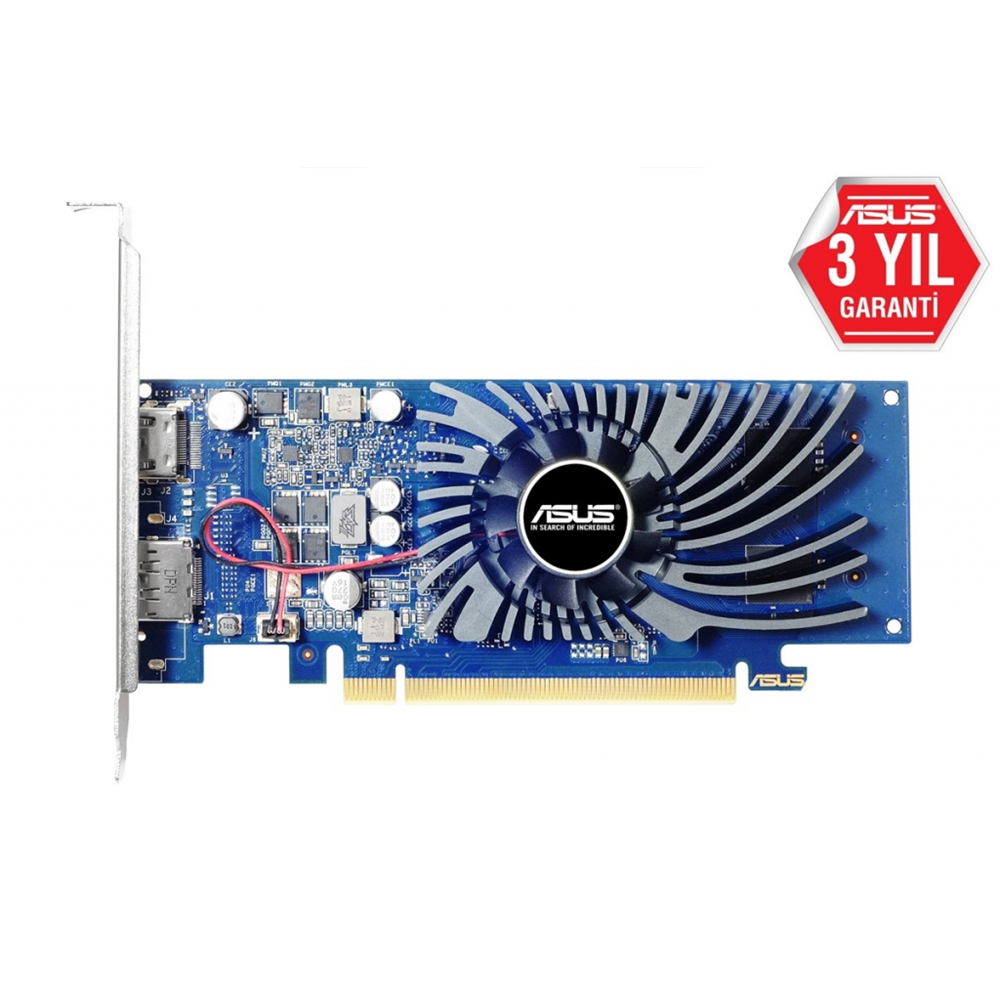 ASUS GT1030-2G-BRK, 2Gb, GDDR5, 64Bit, 1xHDMI, 1xDP, GAMING Ekran Kartı