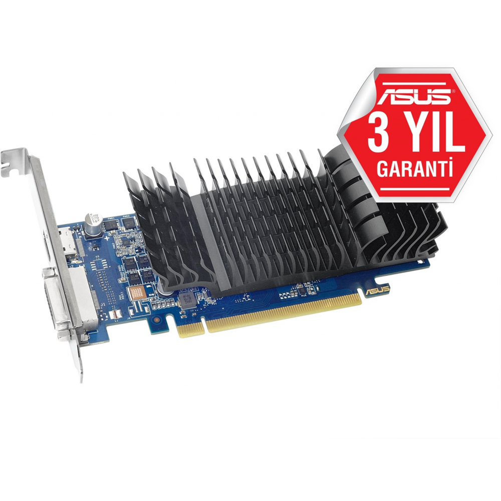 ASUS GT1030-SL-2G-BRK, 2Gb, GDDR5, 64Bit, 1xDVI, 1xHDMI, GAMING Ekran Kartı