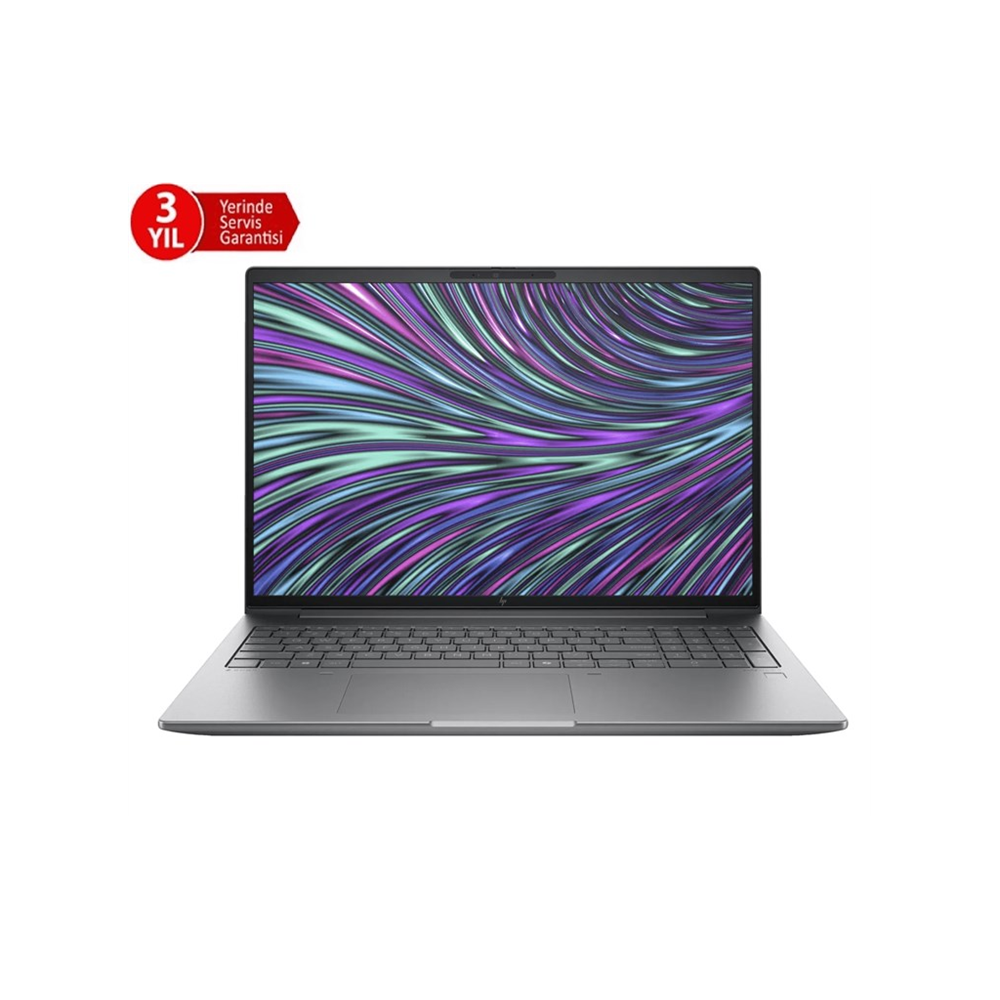 HP B30HNES, ZBook X 16 G1i, Ultra 7-265H 16" WUXGA IPS, 32Gb DDR5 Ram, 1Tb SSD, 8Gb Nvidia RTX PRO 2000 ADA Ekran Kartı, Windows11 Pro, Notebook İş İstasyonu (3 Yıl Yerinde Servis)