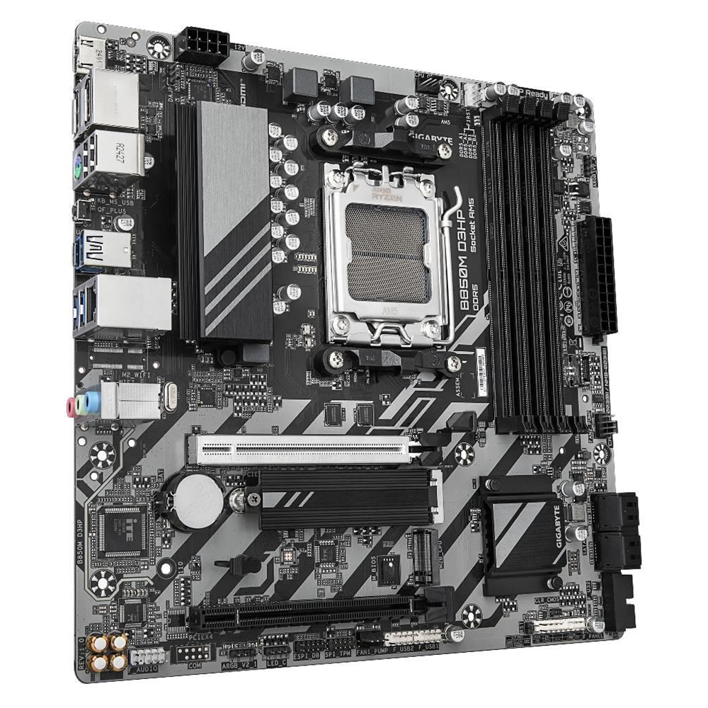 GIGABYTE B850M D3HP, 4xDDR5, 2xM.2, 2xDP, HDMI, Type-C, AM5 Soket GAMING Anakart