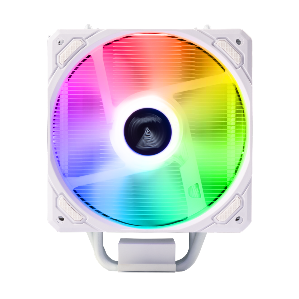 GAMDIAS BOREAS E1-410 WH, White Edition, 120mm, CPU Kule Tipi Hava Soğutma, Doğrudan Temas Teknolojisine Sahip 4 adet Gelişmiş Bakır Isı Borusu (AMD AM4-AM5 ve INTEL Tüm işlemciler ile uyumlu)