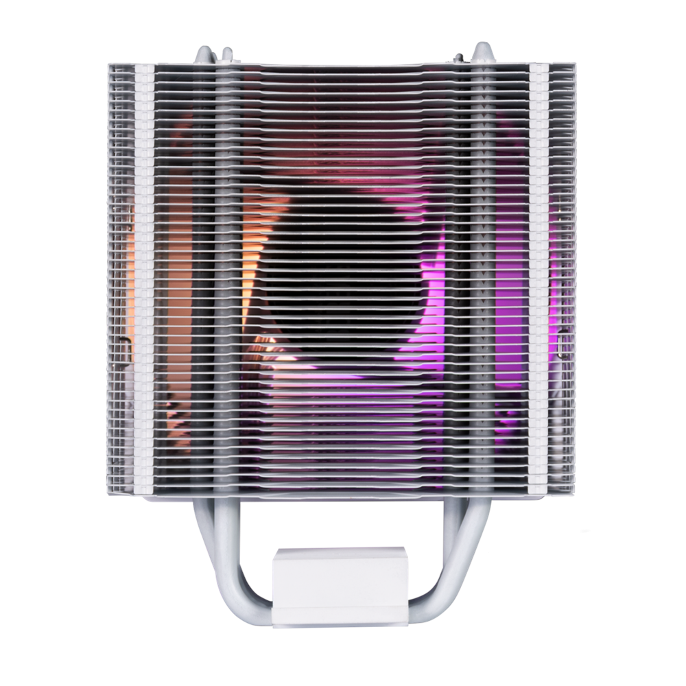 GAMDIAS BOREAS E1-410 WH, White Edition, 120mm, CPU Kule Tipi Hava Soğutma, Doğrudan Temas Teknolojisine Sahip 4 adet Gelişmiş Bakır Isı Borusu (AMD AM4-AM5 ve INTEL Tüm işlemciler ile uyumlu)