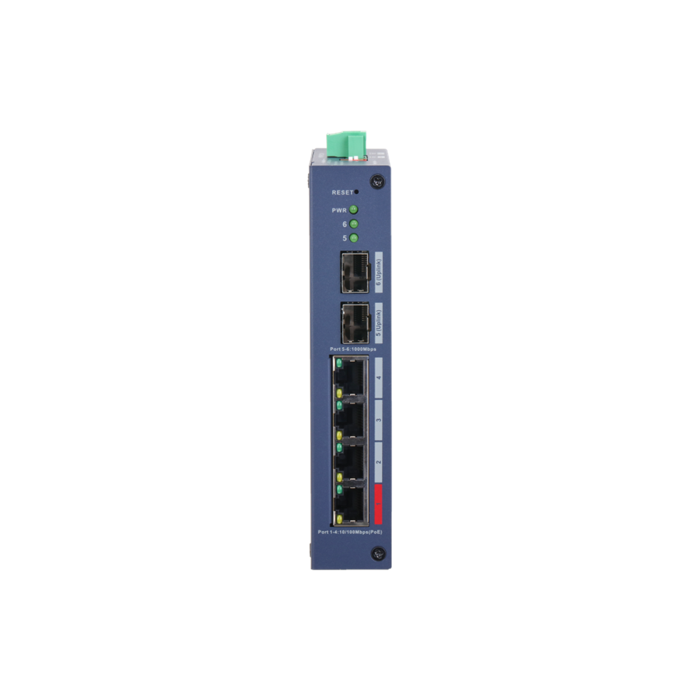 DAHUA CHS4206-4ET-90, 4 Port, Megabit, PoE 90W, 2 Port SFP, Cloud Yönetilebilir, Switch