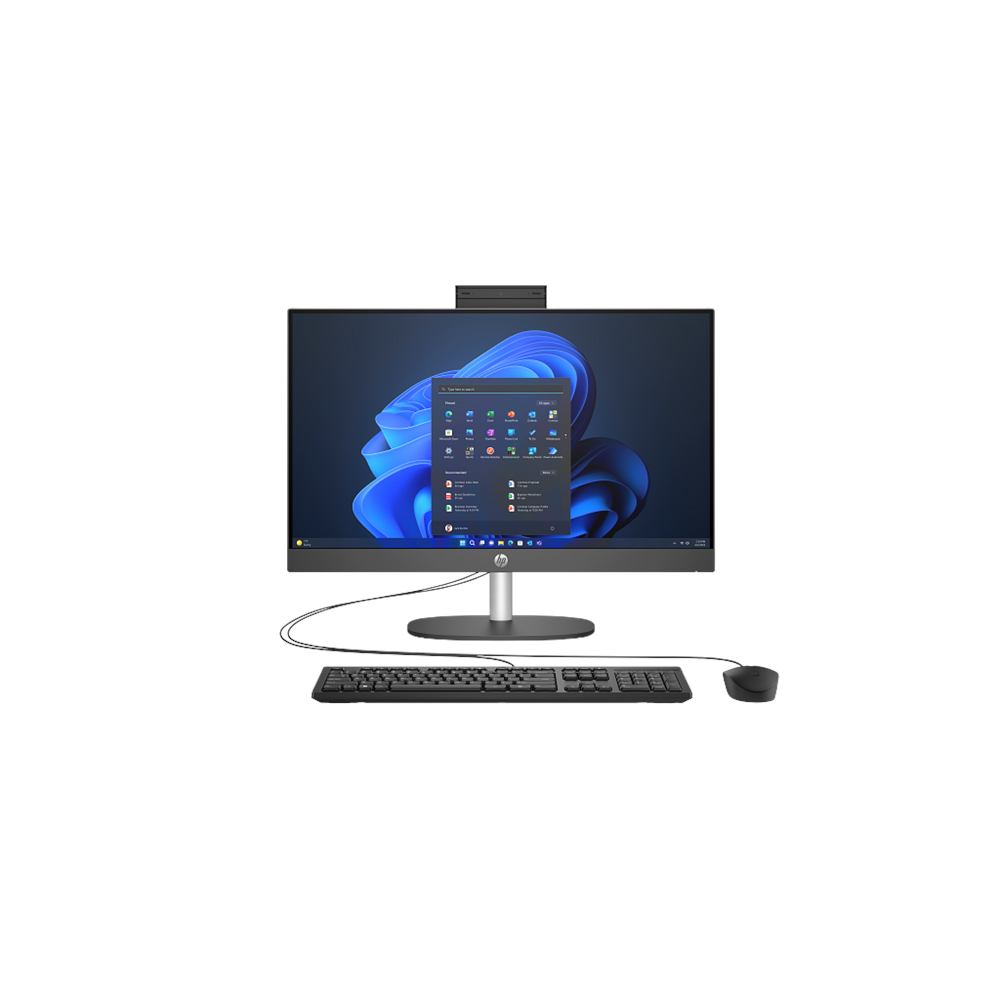 HP D1BC2ET, ProOne 240 G10,Ultra 7 155U, 23,8" FHD Ekran, 16Gb DDR5 Ram, 512Gb SSD, Paylaşımlı Ekran Kartı, Free Dos All In One PC, Siyah