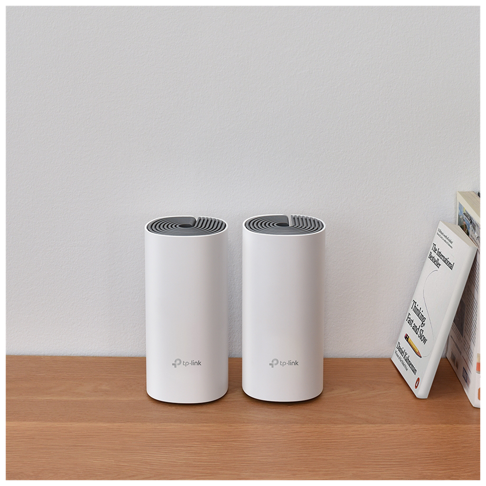 TP-LINK DECO-E4, AC1200, İkili Mesh, 1200Mbps, Dual Band, 2Port Megabit Lan, 260m2 Çekim Alanı, Router, Geniş Alan İnternet Ağı Sağlayıcısı