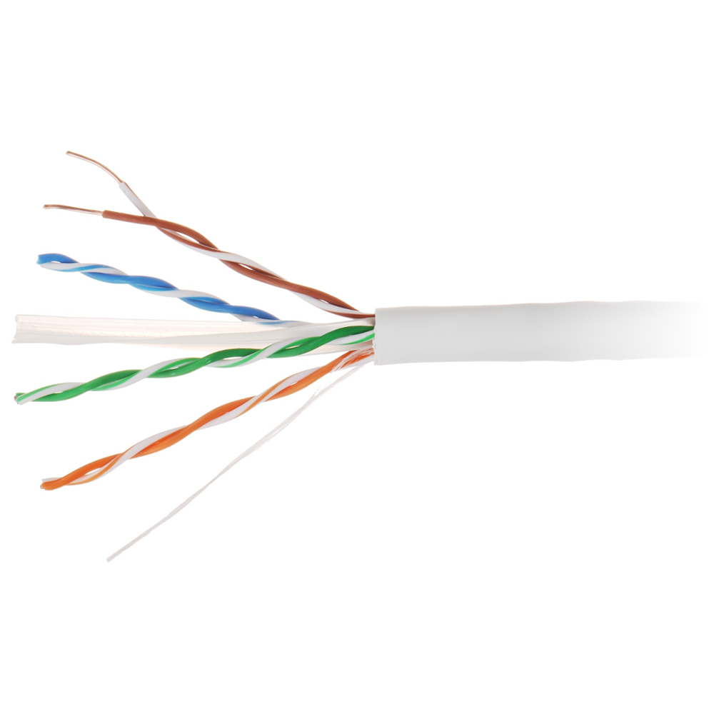 DAHUA DH-PFM923I-6UN-C, CAT6 305m, 24AWG 0.53mm, UTP, %100 Bakır, LSZH Halogen Free Kablo, Beyaz Renk