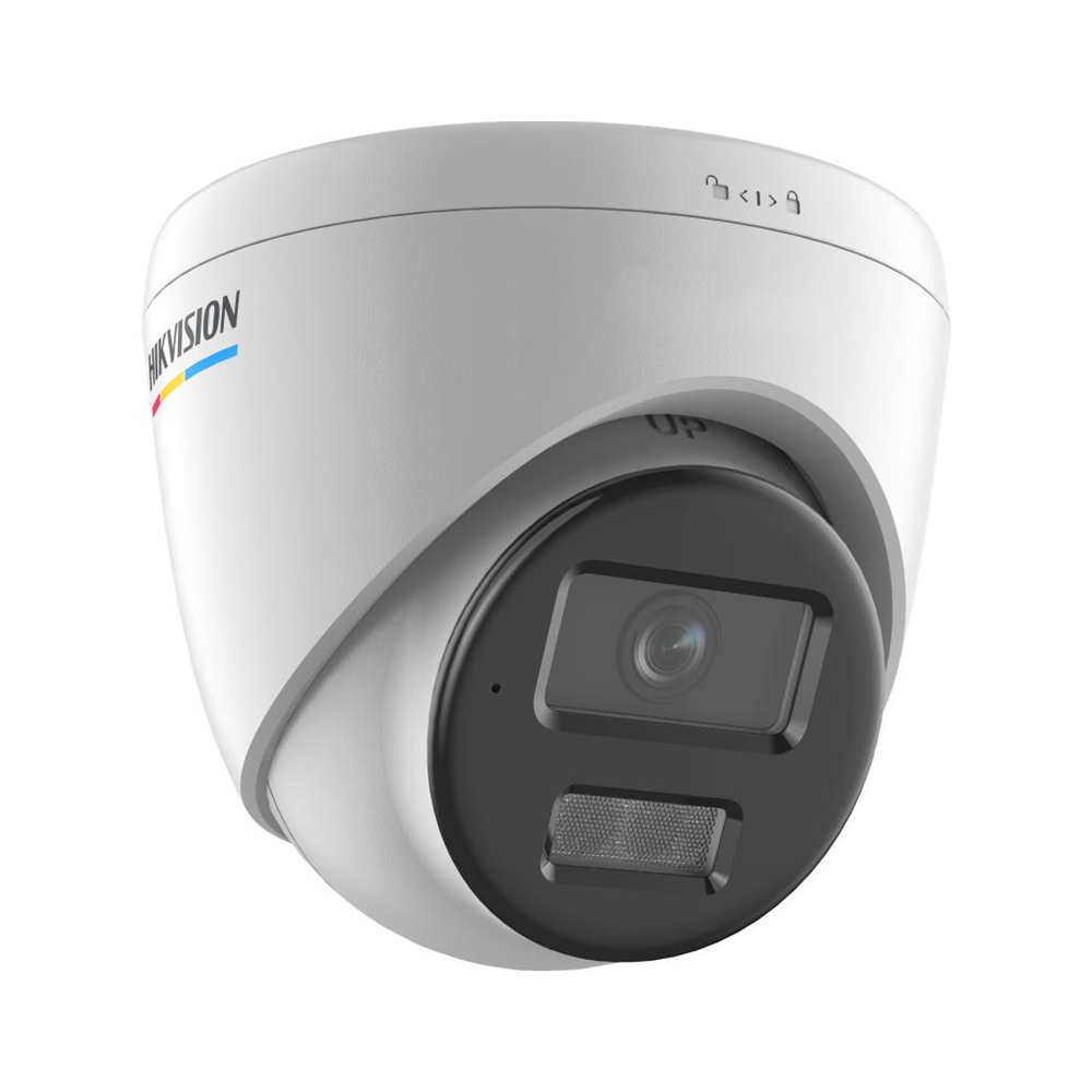 HIKVISION DS-2CD1347G2H-LIUF, 4Mpix, 2,8mm Lens, H265+, 30Mt Gece Görüşü, Dahili Mikrofon, Color Vu Lite, Full Time Color, Dome IP Kamera