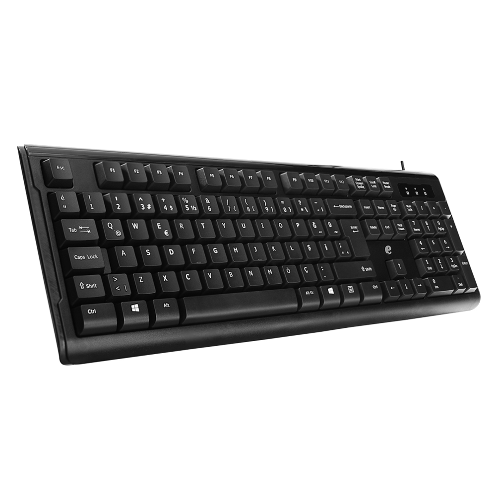 ACER eMachines, EAK9821, Siyah, USB Kablolu, Türkçe Q, Standart Klavye