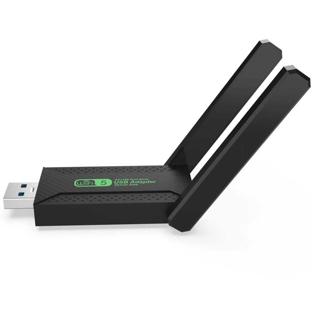 EVEREST EWA600, 600Mbp, 2.4Ghz ve 5Ghz Dual Band, WIFI 5, 2x2dbi Anten, USB3.0, WIRELESS ETHERNET