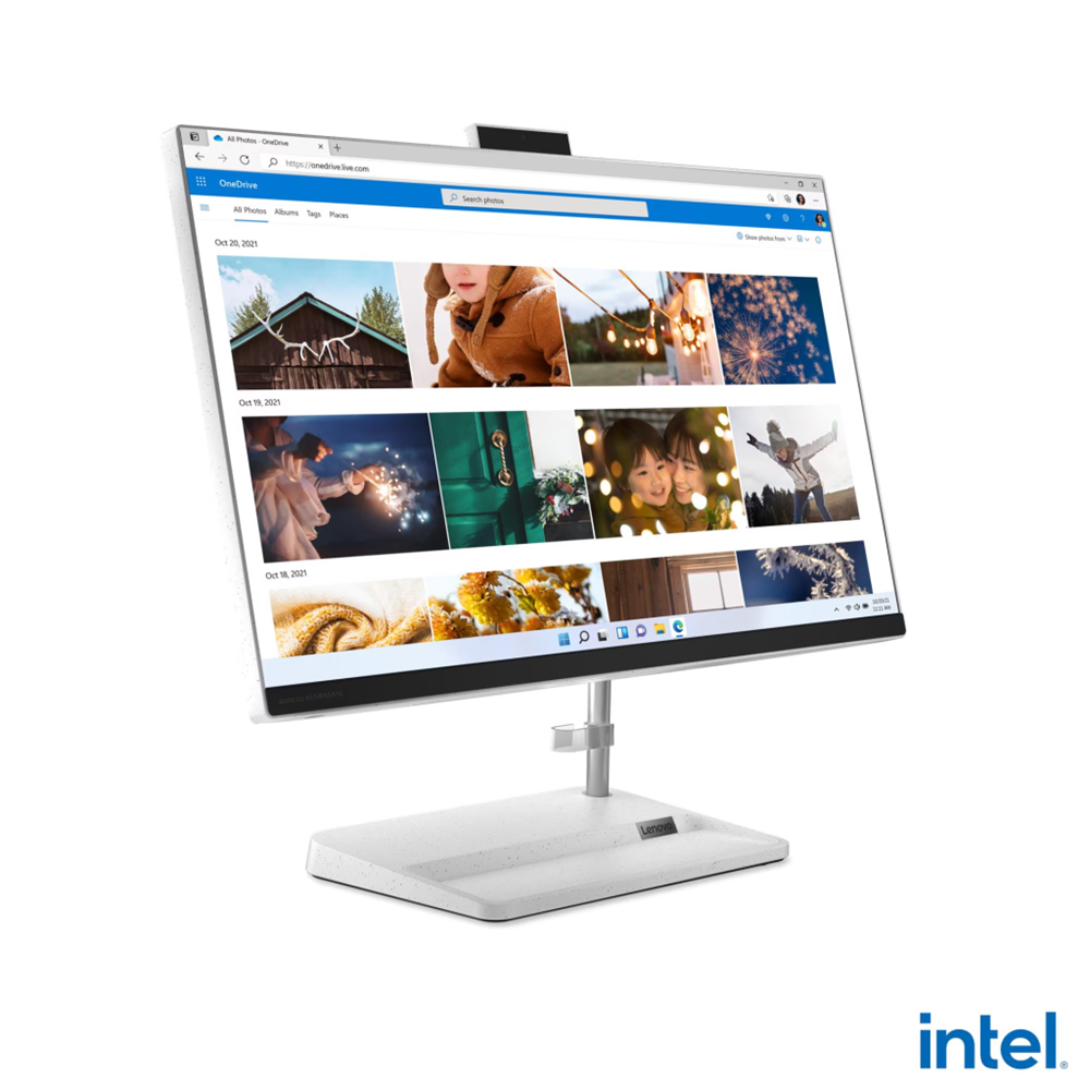 LENOVO F0GH01JCTR, IdeaCentre AIO 3 24IAP7 i5-12450H 23,8" FHD Ekran, 16Gb DDR4 Ram, 512Gb SSD, Paylaşımlı Ekran Kartı, Free Dos, All In One PC (Beyaz)