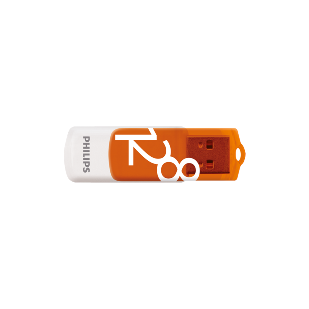 PHILIPS FM12FD05B, 128GB, USB 2.0, Vivid, Turuncu, Flash Disk
