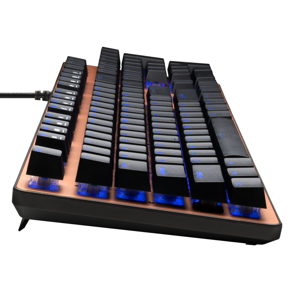 GAMDIAS AURA GK1, USB Kablolu, İngilizce, Rainbow Backlight, Red Mekanik Switch, Bronz Edition, Gaming Klavye