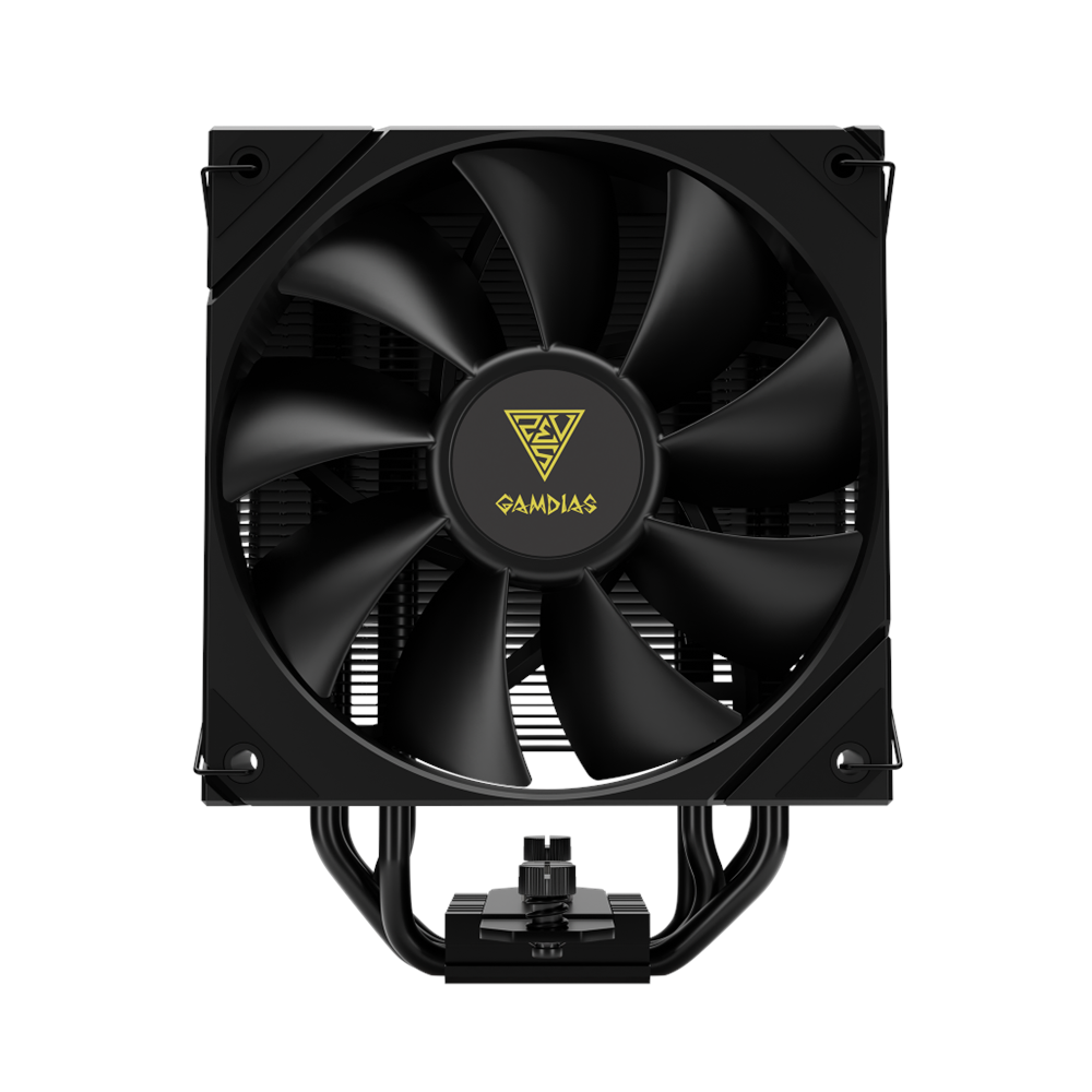 GAMDIAS BOREAS E2-410, Black Edition, 120mm, CPU Kule Tipi Hava Soğutma, Doğrudan Temas Teknolojisine Sahip 4 adet Gelişmiş Bakır Isı Borusu (AMD AM4-AM5 ve INTEL Tüm işlemciler ile uyumlu)
