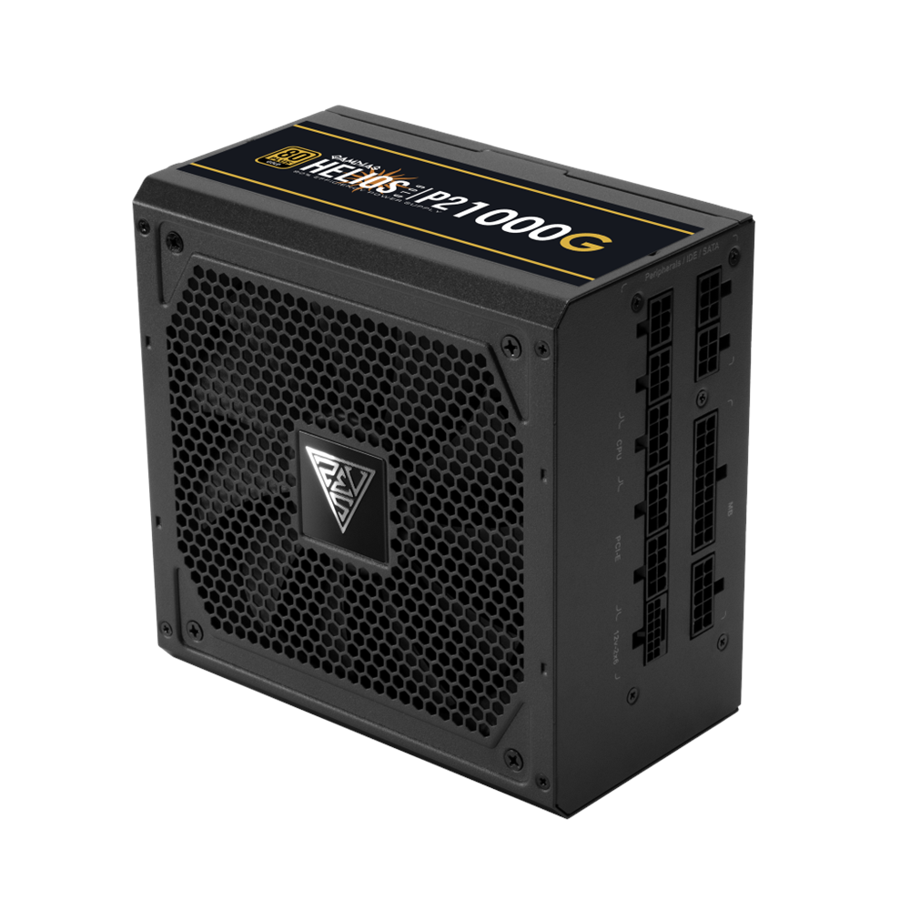 GAMDIAS HELIOS P2-1000G, 1000W, 80+ Gold, Full Modüler, Aktif PFC, GAMING, ATX, Power Supply (PSU)