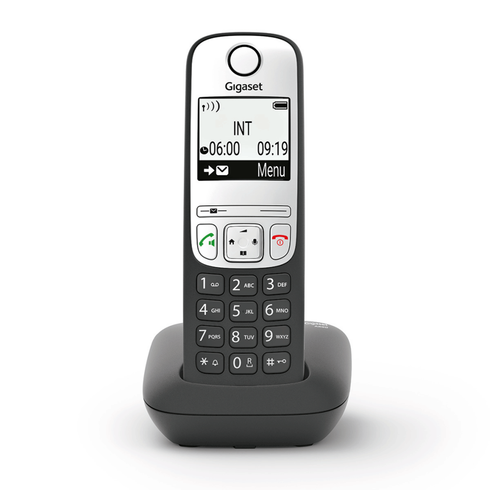 GIGASET A690, Dect Telefon, Siyah, 14 Saat Konuşma, 180 Saat Bekleme, 100 Kişilik Rehber