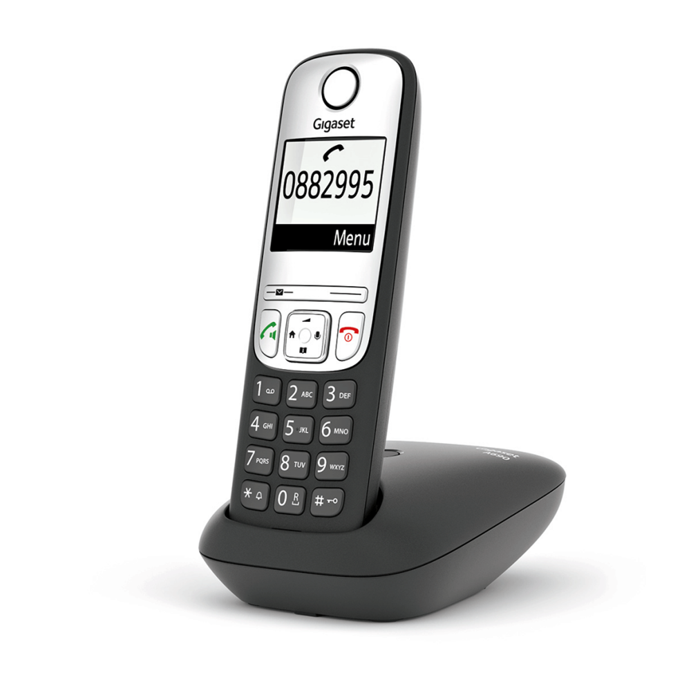 GIGASET A690, Dect Telefon, Siyah, 14 Saat Konuşma, 180 Saat Bekleme, 100 Kişilik Rehber