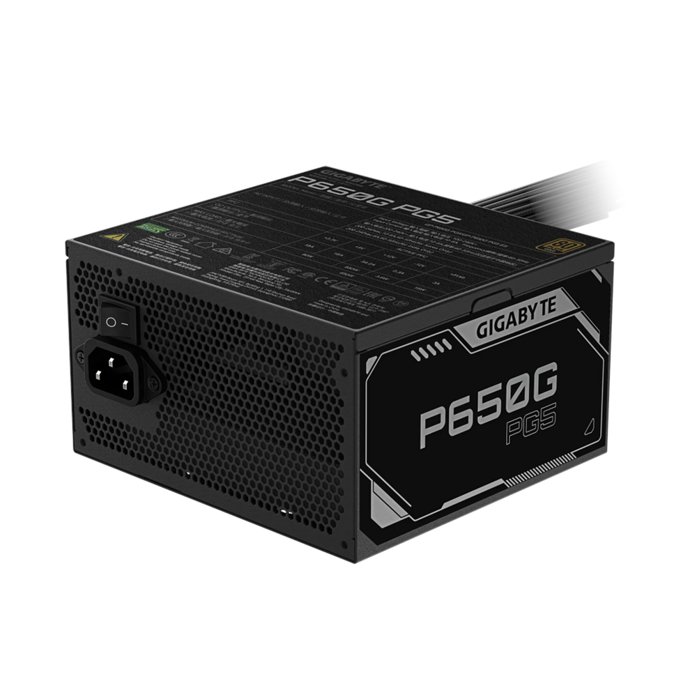 GIGABYTE GP-P650G PG5, 650W, 80+ GOLD, GAMING Power Supply