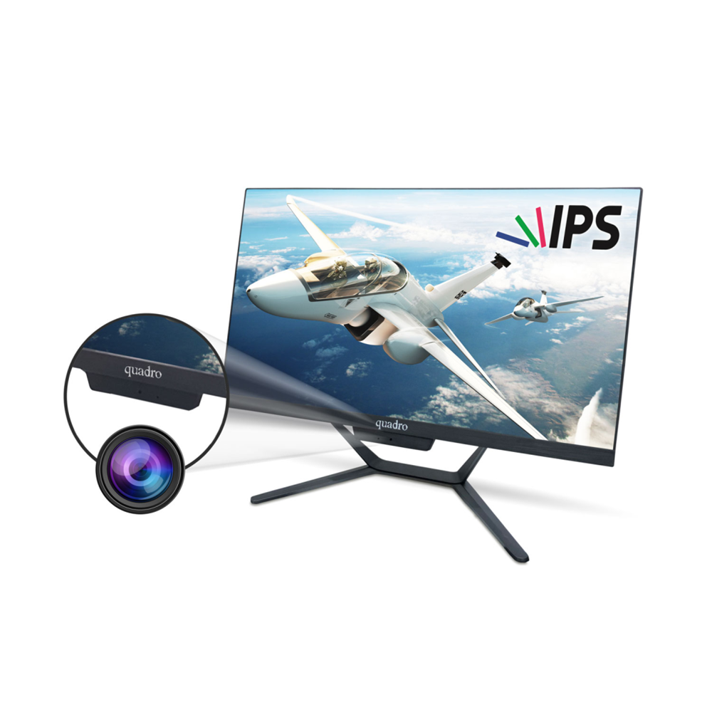 QUADRO STARK H424 14165, i5-14400, 23,8" FHD Ekran, 16Gb Ram, 512Gb SSD, Paylaşımlı VGA, Free Dos All In One PC