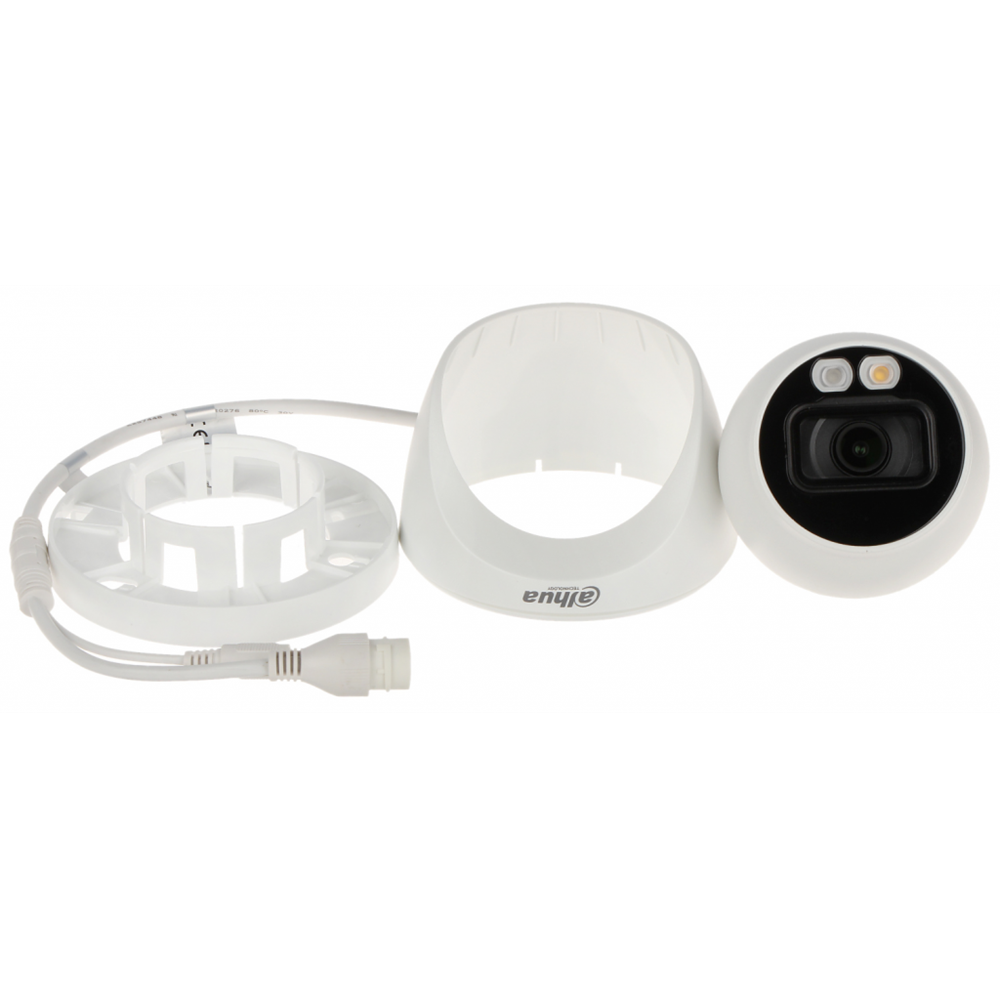 DAHUA IPC-HDW2249T-S-IL, 2Mpix, Full Color, 2,8mm Lens, H265+, 30Mt Gece Görüşü, IP67, Dahili Mikrofon, PoE Dome IP Kamera
