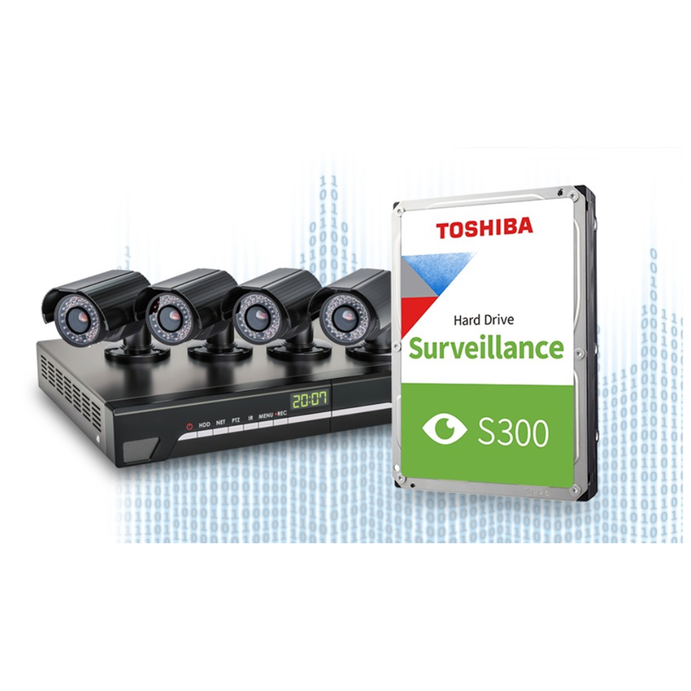 TOSHIBA S300, HDWT840UZSVA, 3.5", 4TB, 256Mb 5400 Rpm, 7/24 Güvenlik HDD (Türkiye Distribütörü Garantili)