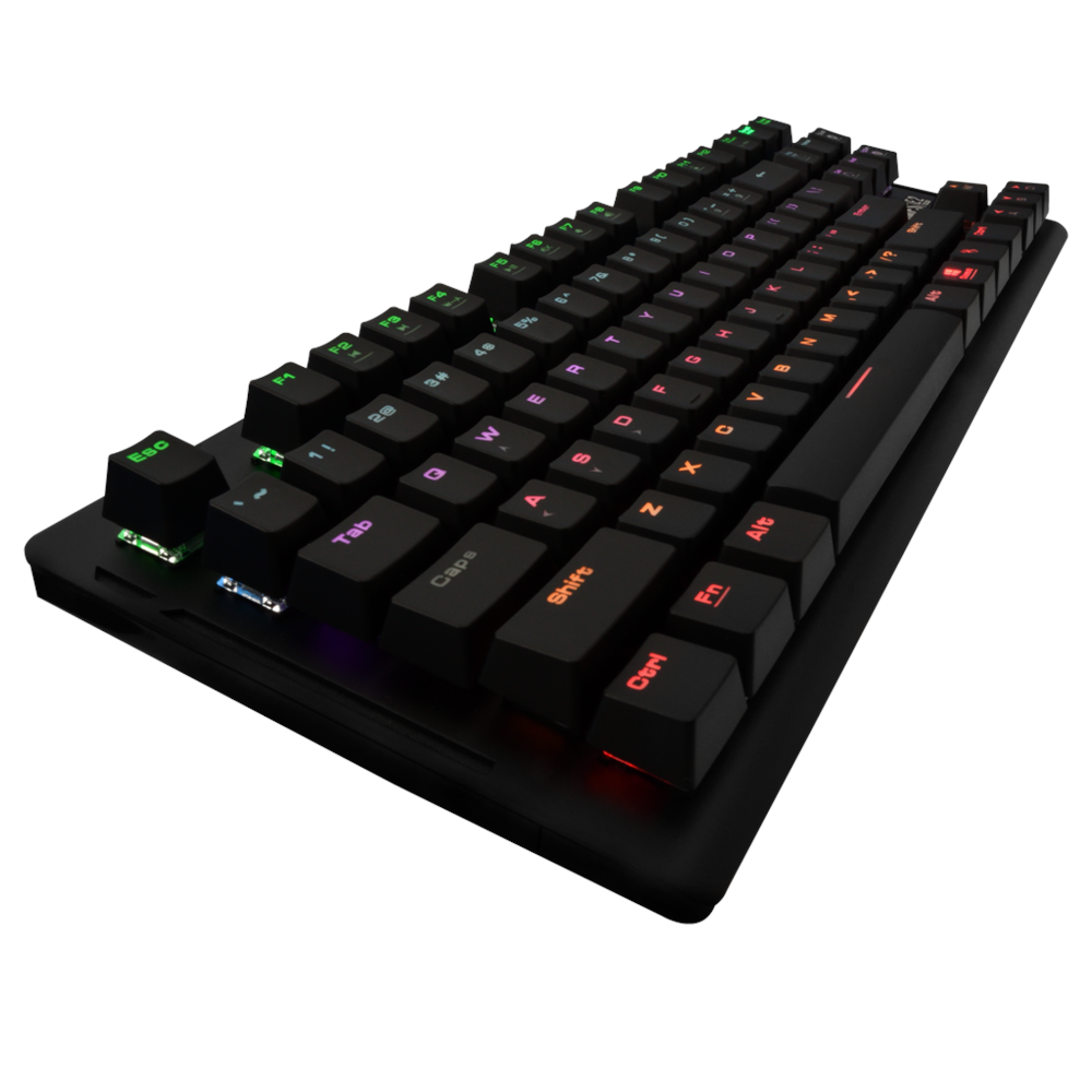 GAMDIAS HERMES-E2, USB Kablolu, İngilizce, Rainbow Backlight, Blue Mekanik Switch, Gaming Klavye
