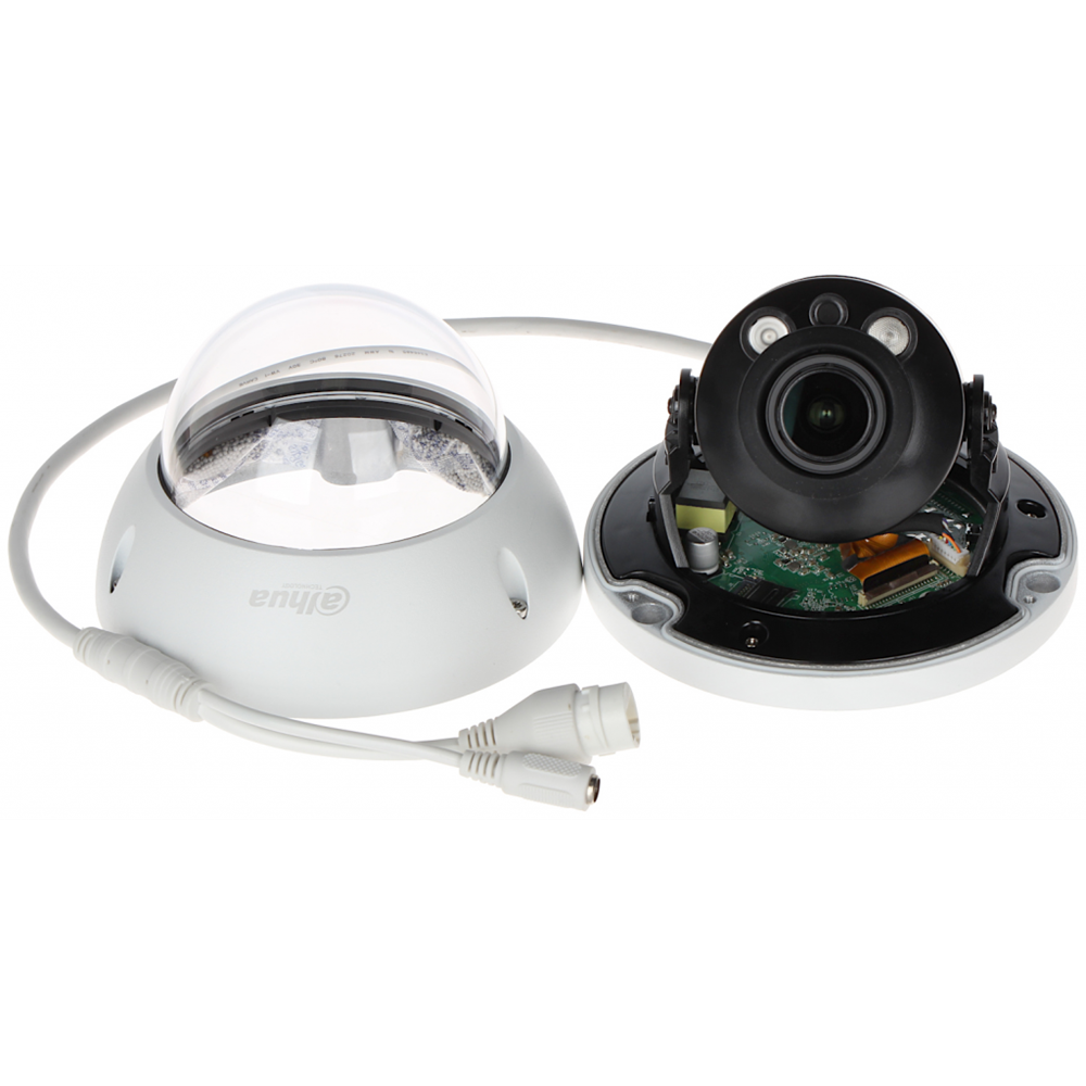 DAHUA IPC-HDBW1230R-ZS-2812-S5, 2Mpix, 2.8-12mm Motorize Lens, 40Mt Gece Görüşü, H265+, IP67, IK10, PoE, Dome, IP Kamera