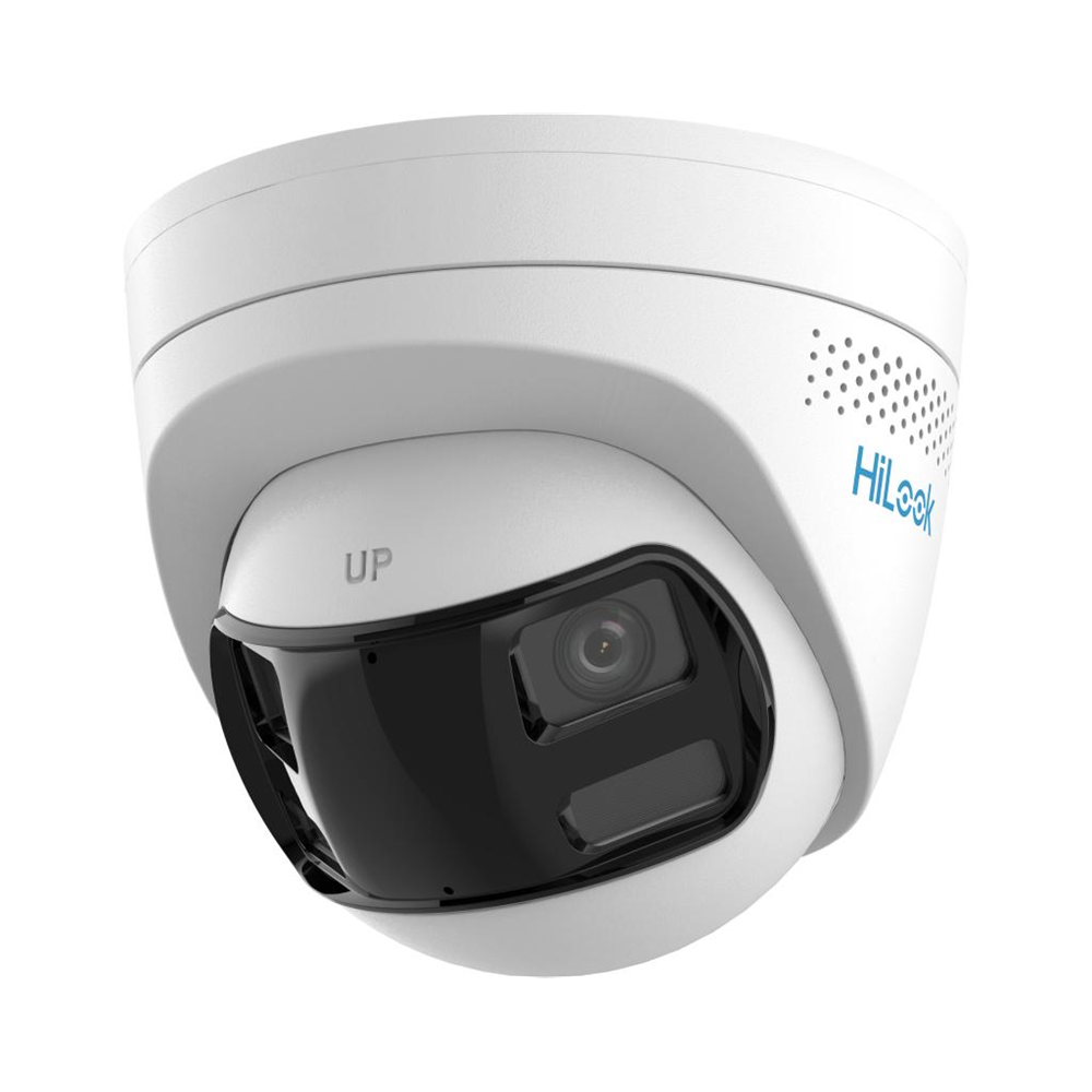 HILOOK IPC-T269HAD-LUF/SL, 6Mpix,2,8mm Dual Lens, H265+, Dual Light, 30Mt Gece Görüşü, Dahili Mikrofon, PoE, IP67, Dome, IP Kamera