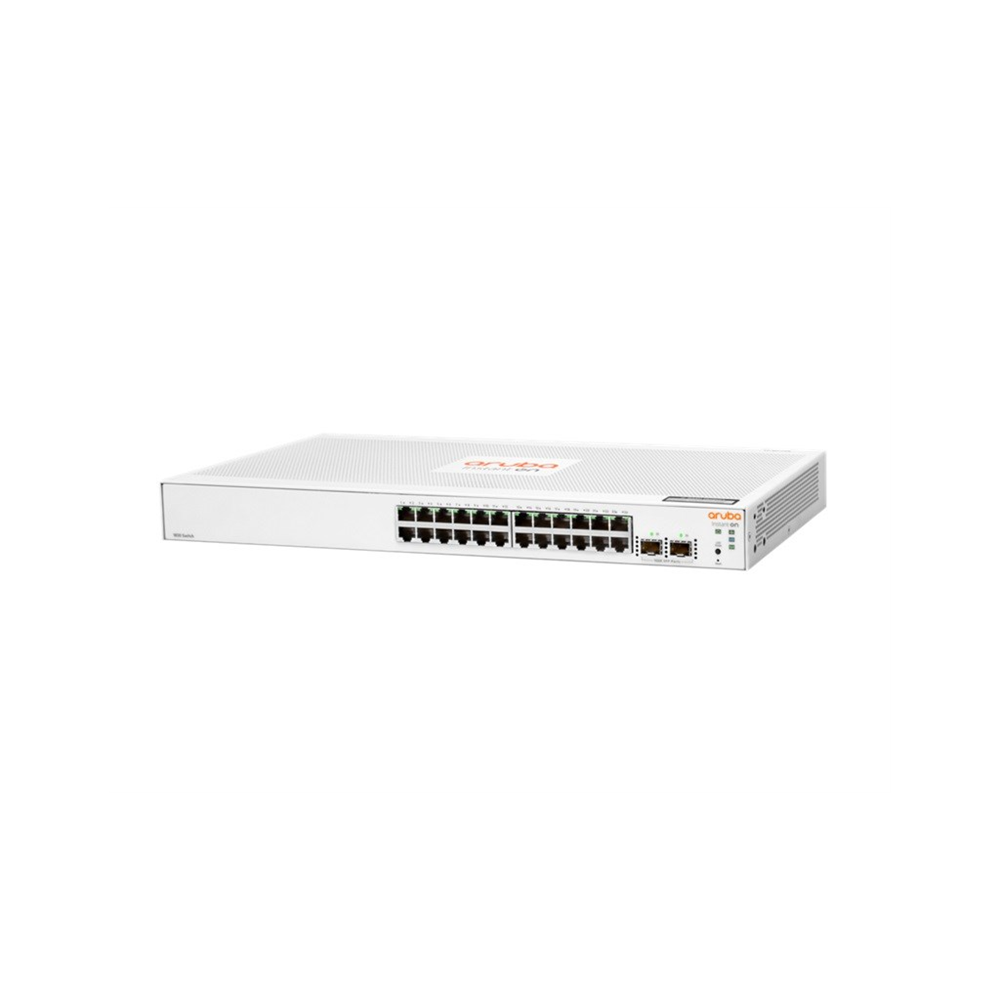 HP Aruba Instant On, JL812A, 1830-24G, 24Port, GigaBit, 2 Port Gigabit SFP, Yönetilebilir, Rack Mount Switch