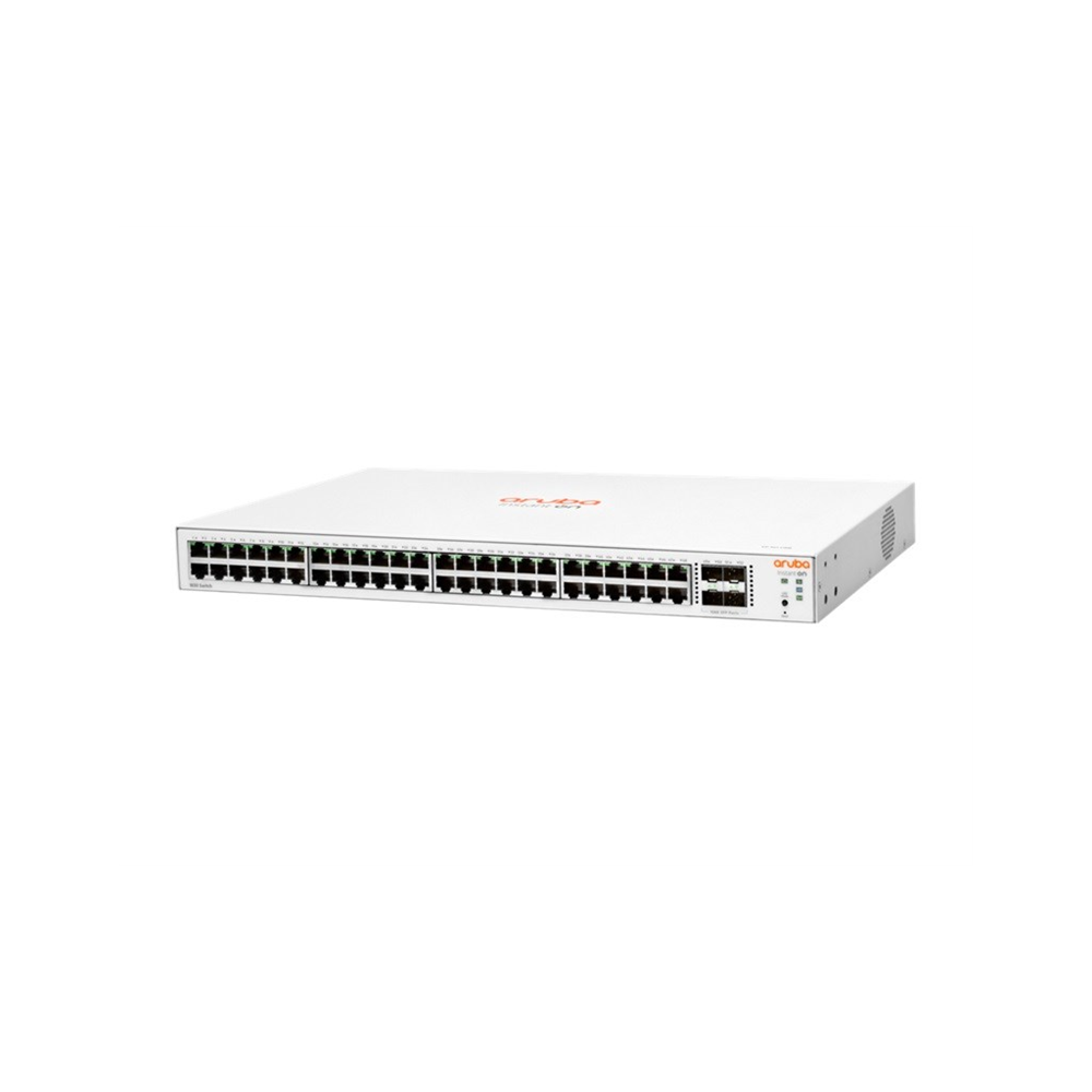 HP Aruba Instant On, JL814A, 1830-48G, 48Port, GigaBit, 4 Port Gigabit SFP, Yönetilebilir, Rack Mount Switch