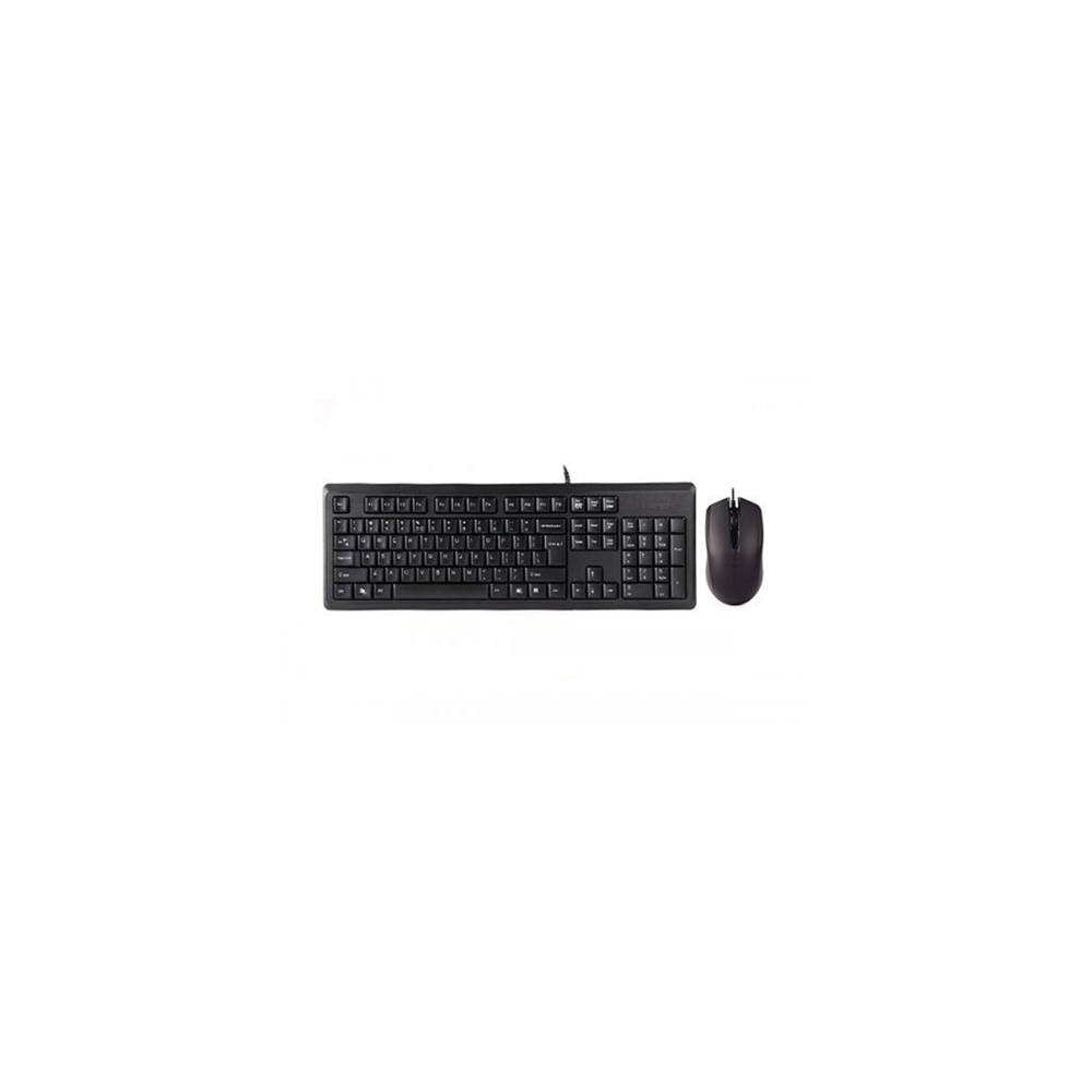 A4 TECH KR-9276, Siyah, USB Kablolu, Türkçe Q, Multimedya, Klavye Mouse Set
