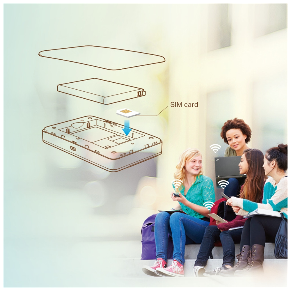 TP-LINK M7350 4G LTE Sim Yuvalı, SD Kart, 2000mAh, 150Mbps Mobile Wifi Router (10 Cihaz Desteği)