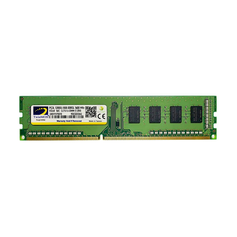 TwinMOS MDD3L8GB1600D, 8GB, DDR3, 1600MHz, 1.35V Desktop Ram