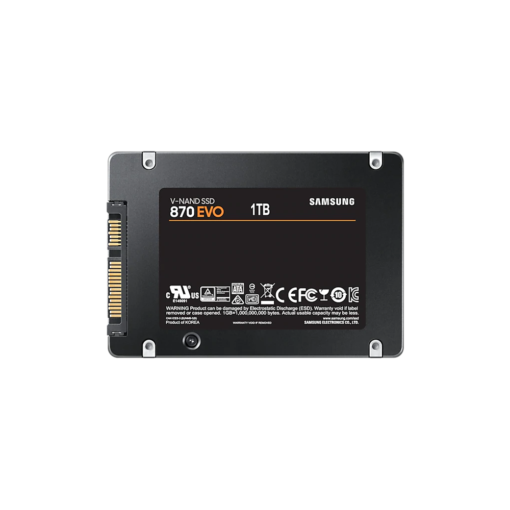 SAMSUNG MZ-77E1T0BW 870 EVO 1TB 560/530, 2,5" SATA SSD (Türkiye Distribütörü Garantili)