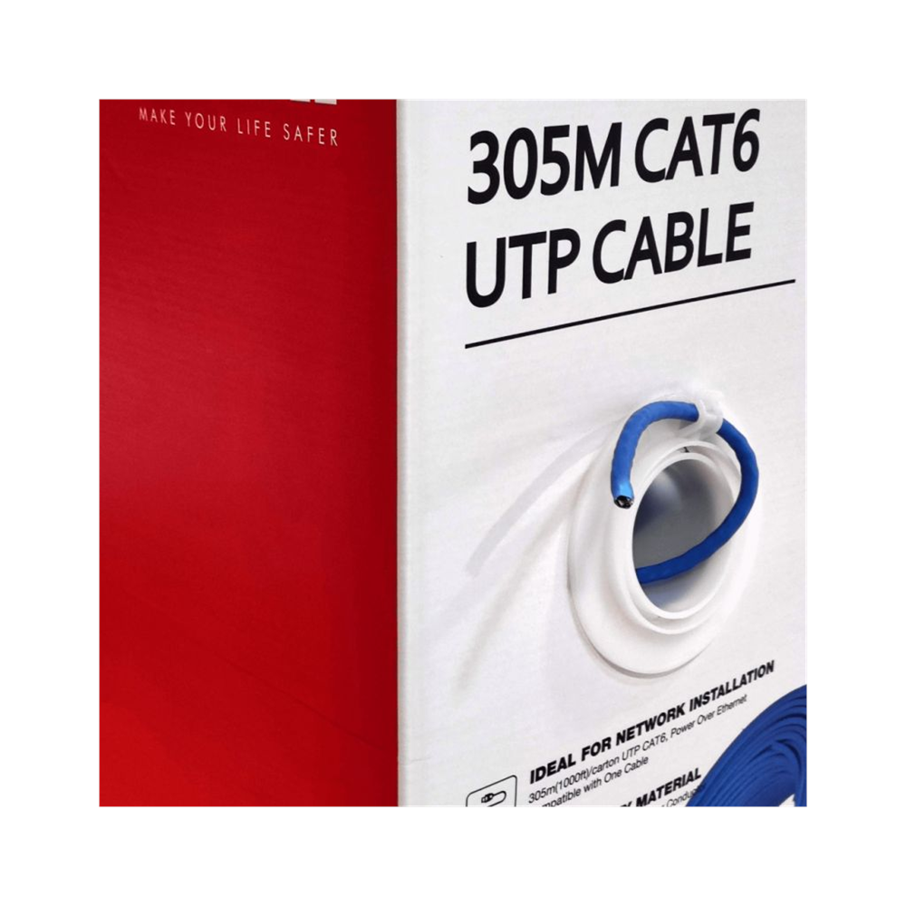 DAHUA DH-PFM923I-6UN-C, CAT6 305m, 24AWG 0.53mm, UTP, %100 Bakır, LSZH Halogen Free Kablo, Mavi Renk