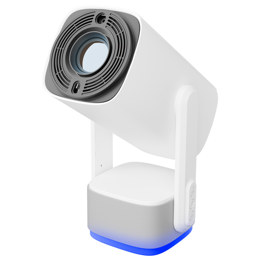 EVEREST PJ08, Beyaz, 5200 Lümen, 1280x720, 1xHDMI, 1xUSB, WiFi, Bluetooth, 30.000 Saat Led Ömrü, 6W Speaker, 5200mAh Batarya, Taşınabilir, Android 11, 4K Destekli Projeksiyon Cihazı