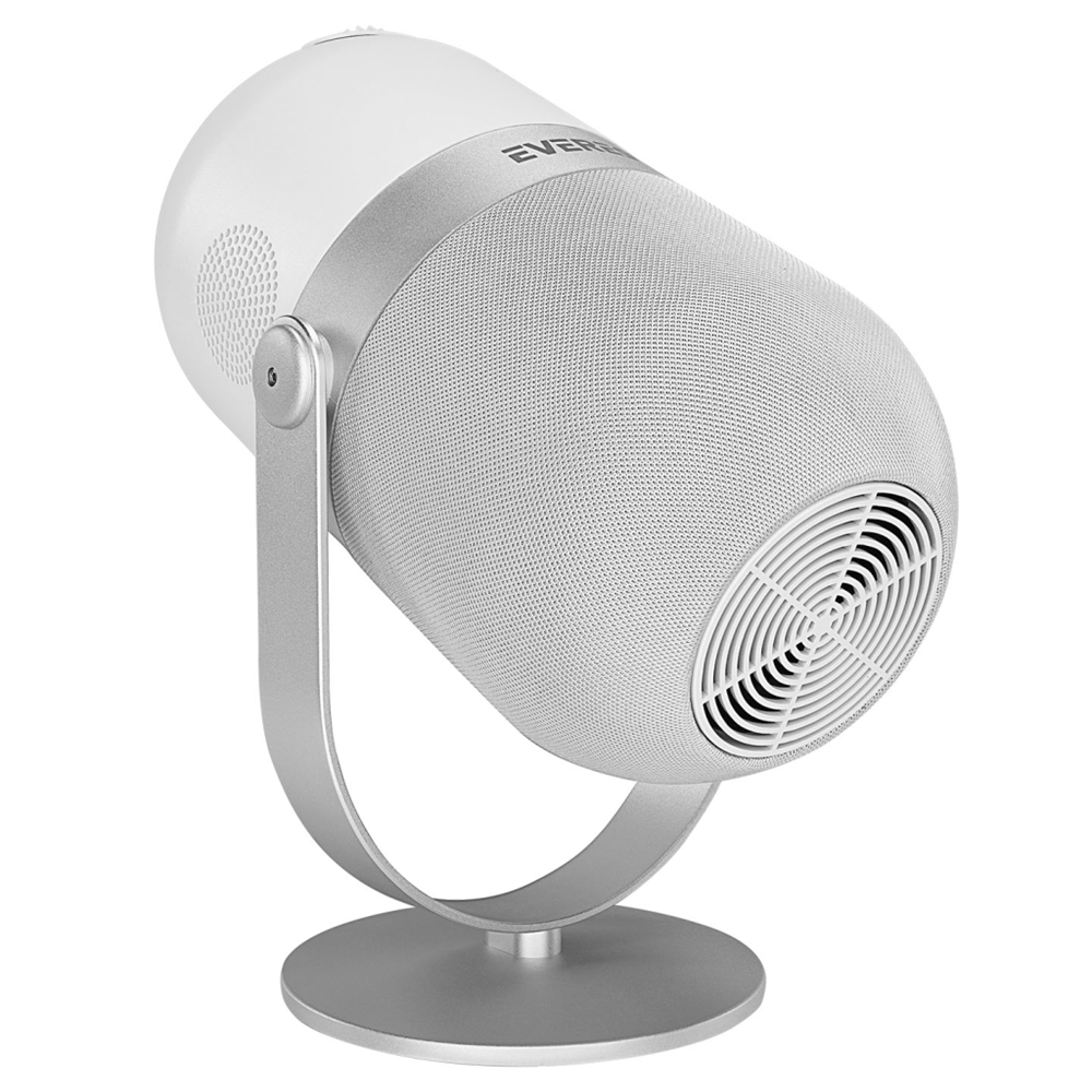 EVEREST PJ09, Beyaz, 4500 Lümen, 1280X720, 1xType-C, 1xHDMI, 1xUSB, WiFi, Bluetooth, 50.000 Saat Led Ömrü, 3W Speaker, Android 9.0, FULL HD Projeksiyon Cihazı