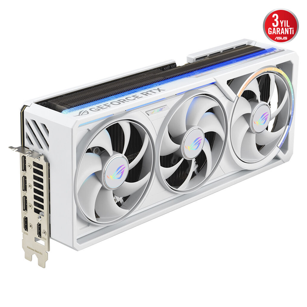 ASUS ROG-ASTRAL-RTX5090-O32G-WHITE, 32Gb, 512Bit, GDDR7, 2xHDMI, 3xDP GAMING Ekran Kartı