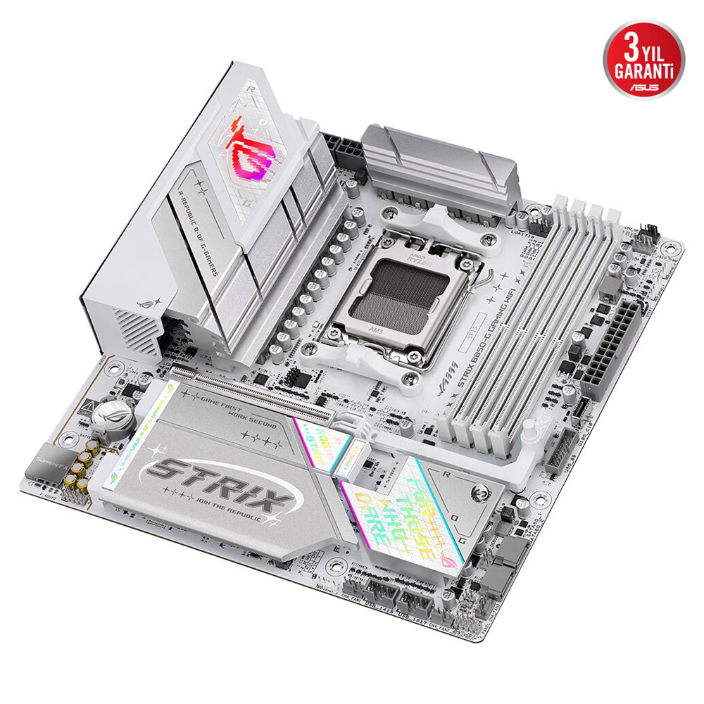 ASUS ROG STRIX B850-G GAMING WIFI, 4xDDR5, 4x M2, HDMI, DP, 2xType-C, Wi-Fi 7, Bluetooth v5.4, AM5 Soket GAMING Anakart