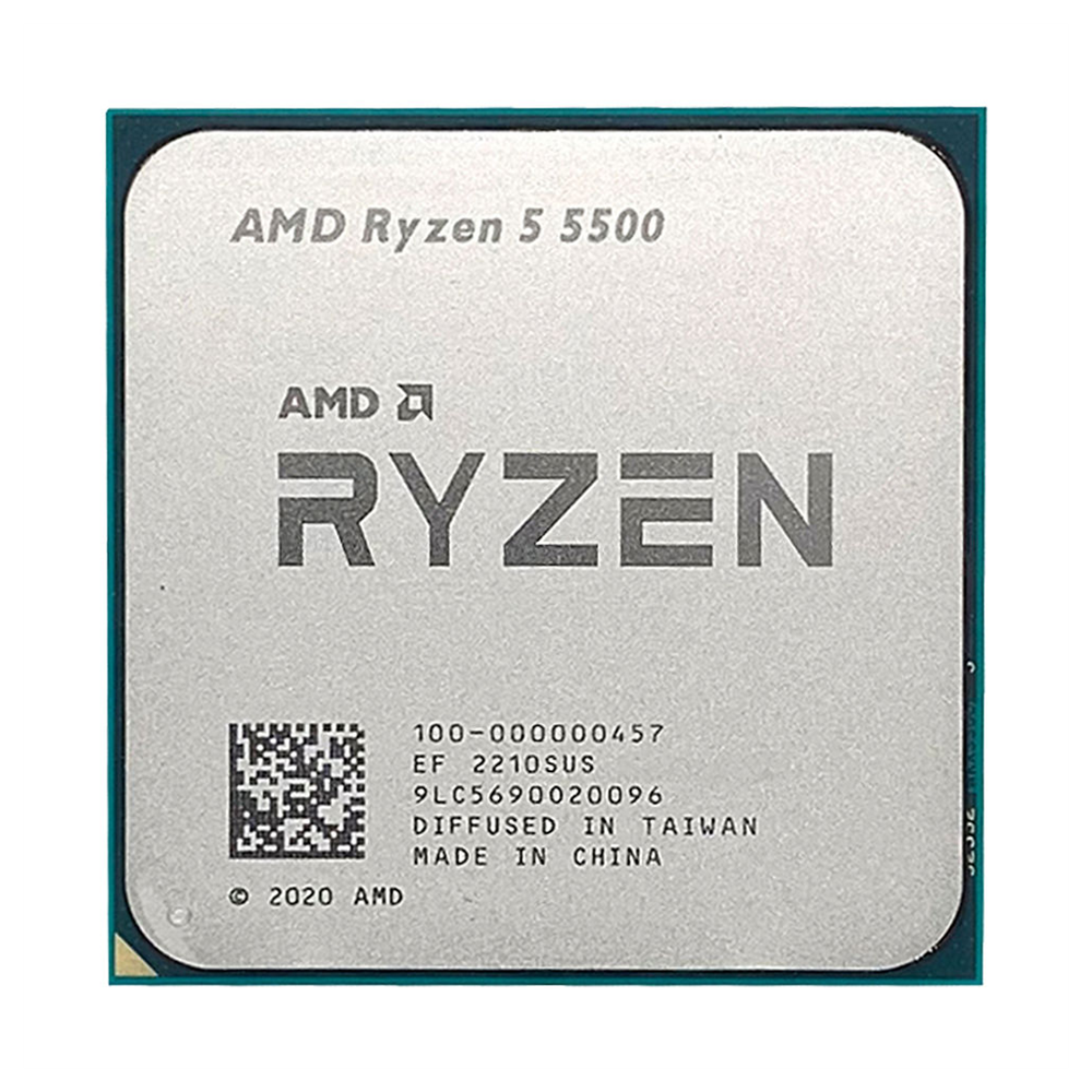 AMD RYZEN 5 5500 6 Core, 3,60-4.20GHz, 19Mb Cache, 65W, AM4 Soket, TRAY, (Dahili Grafik YOK, Fan YOK)